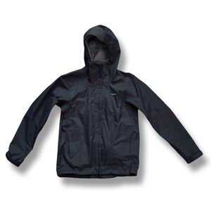 Patagonia Men's Dark Gray Hooded Raincoat